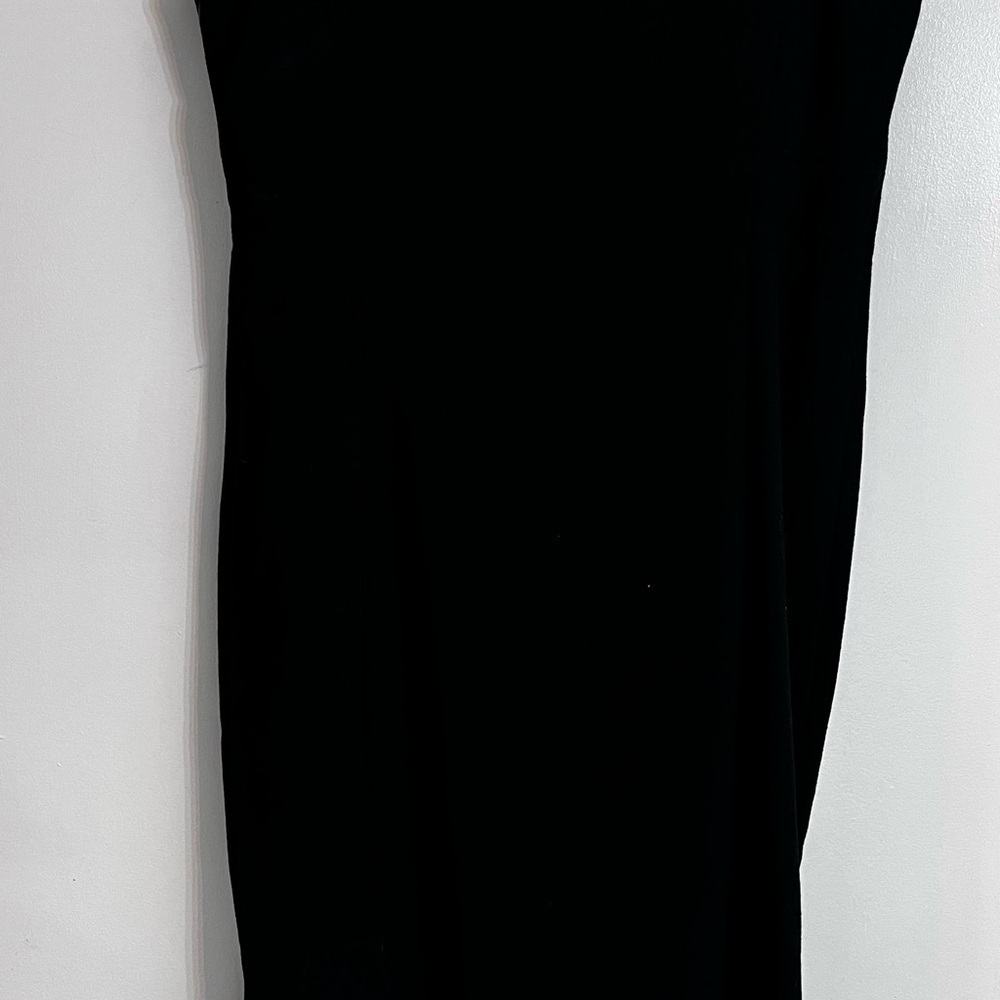 Charter Club Black Beaded Sleeveless High Neck Knee Dress Pencil Dress Size 10 - Picture 5 of 6